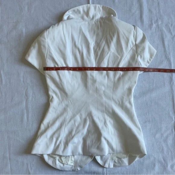 Vintage D&N David Cline Peplum Button Down Blazer womens 6 - Picture 6 of 8